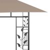 13'x10'x9' Taupe Gazebo with Mosquito Net