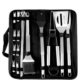 20 Piece Heavy Duty BBQ Grilling Tool Set