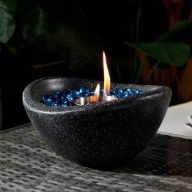 Mini Tabletop Black Fire Pit Bowl