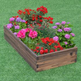 Raised Wooden Garden Planter Box Bed Kit