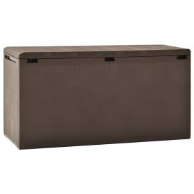 Brown Patio Storage Box 44.9"x18.5"x23.6"