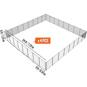 Portable DIY Safety Pool Fence, 4' x 96'