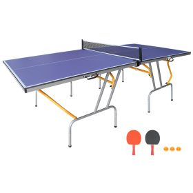 8ft Foldable Ping Pong Table with Net, Paddles and Balls