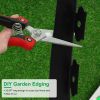 No-dig Black Plastic Landscape Edging Kit 2" x 32.8'