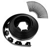 No-dig Black Plastic Landscape Edging Kit 2" x 32.8'