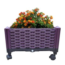 Plastic Rolling Raised Garden Planter