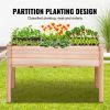 Raised Wooden Garden Bed Planter Box 47.2x22.8x30"